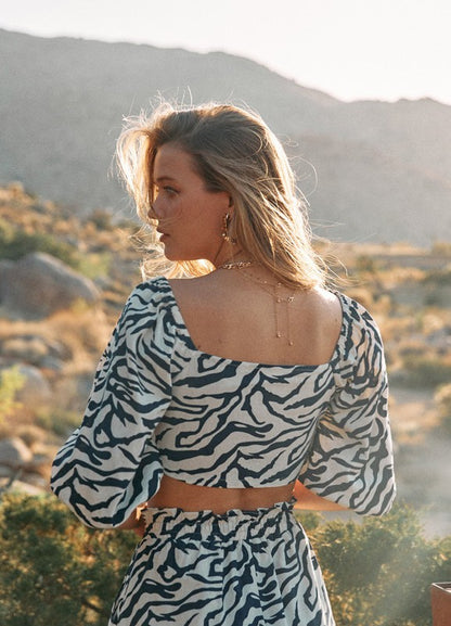 DT 1659 - Animal Print Top