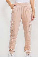 P 783 - Velvet Cargo Joggers