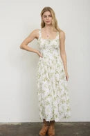 DD 1446 - Floral Front Tie Corset Dress