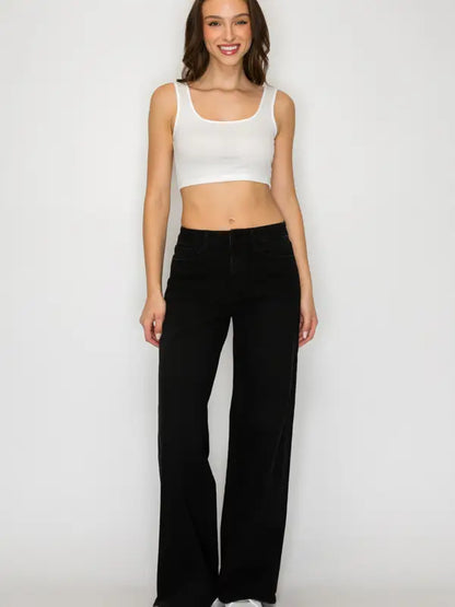 P 829 - Wide Leg Denim Jeans