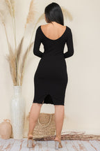 DD 1350 - Long Sleeve Midi Dress