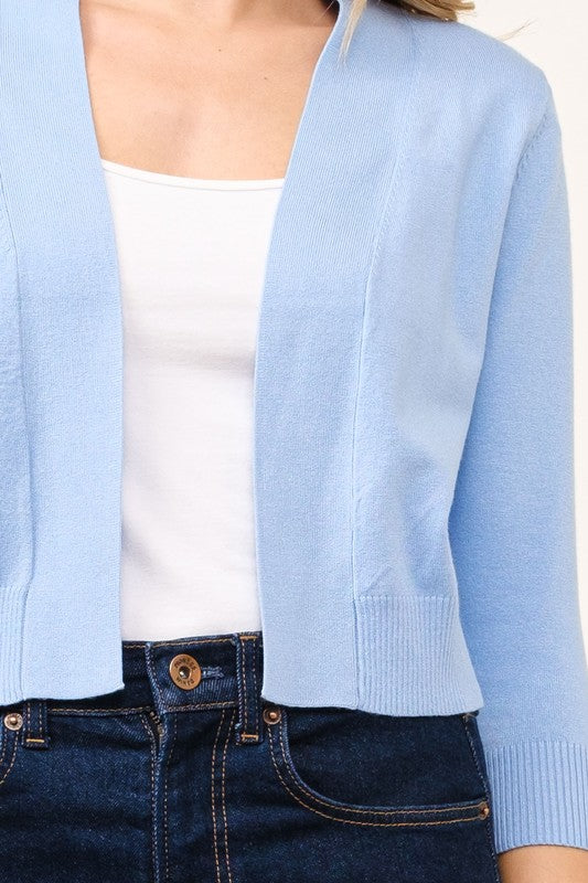 SWT 032 - Open Bolero Cardigan