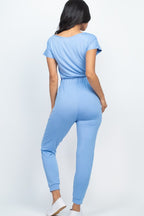 JS 123 - Two Way Shoulder Drawstring Jumpsuit