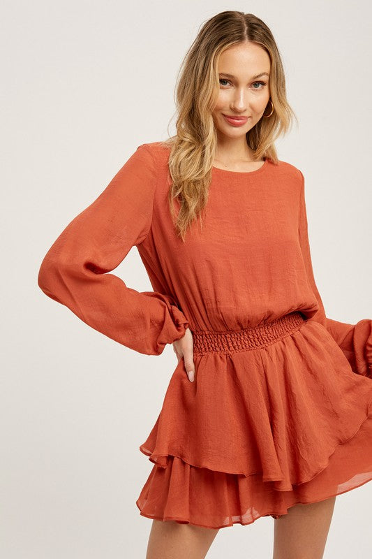 DD 1261 - Tiered Flounce Romper