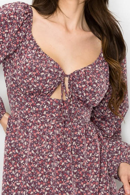 CD 3700 - Floral Print Dress