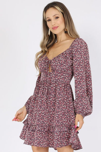 CD 3700 - Floral Print Dress