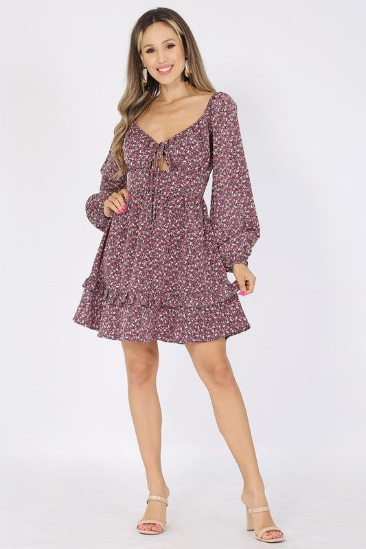 CD 3700 - Floral Print Dress