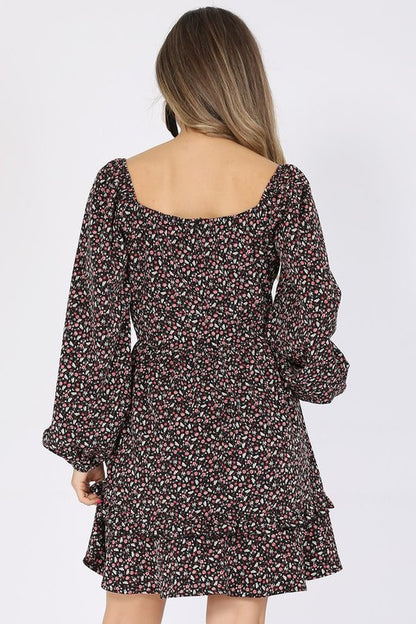 CD 3700 - Floral Print Dress