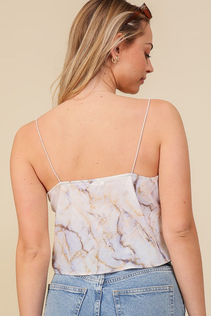 DT 1674 - Satin Printed Top