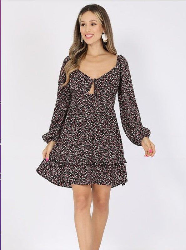 CD 3700 - Floral Print Dress