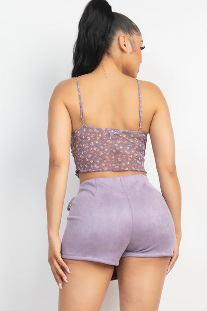 CT 2604 - Sleeveless Top with Cropped Jacket