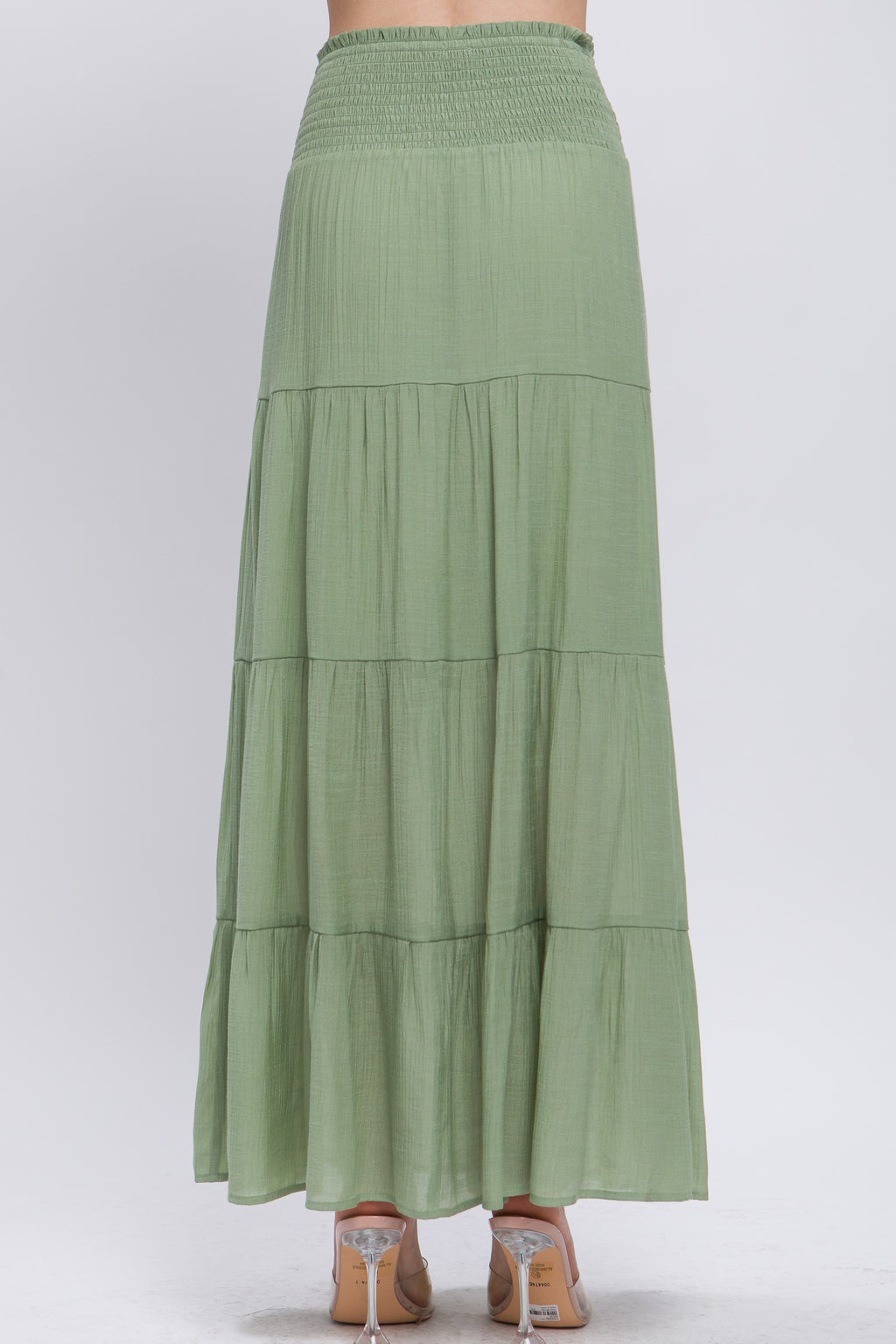 SKT 1046 - Smocked Maxi Skirt