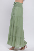 SKT 1046 - Smocked Maxi Skirt