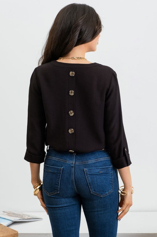 CT 2733 - Split Neck Top