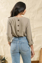 CT 2733 - Split Neck Top