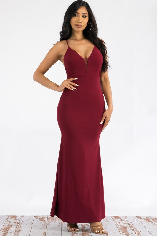 LD 609 - V Neck Princess Dress