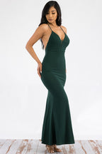 LD 609 - V Neck Princess Dress