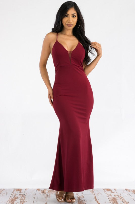 LD 609 - V Neck Princess Dress