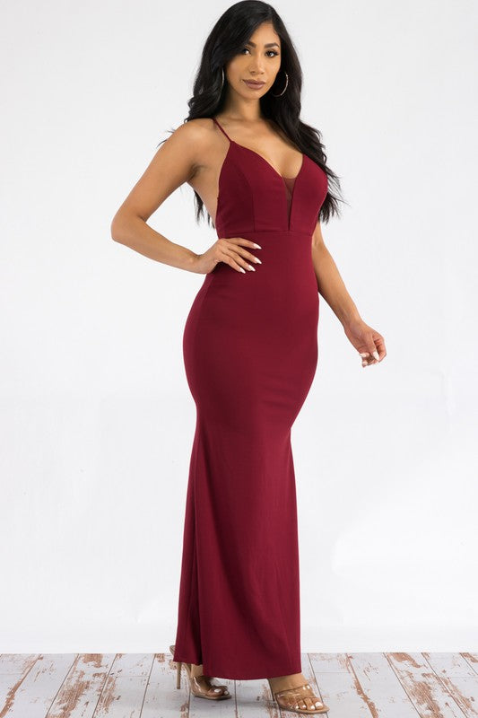 LD 609 - V Neck Princess Dress