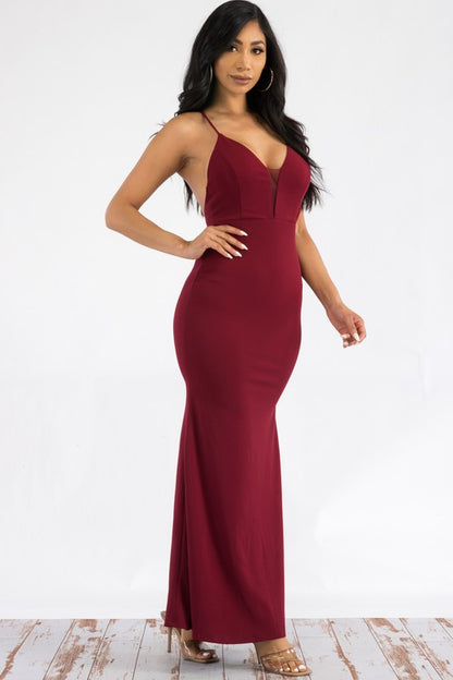 LD 609 - V Neck Princess Dress