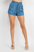 SHT 190 - Elastic Denim Shorts