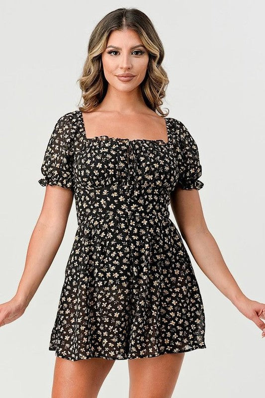 RMP 002 - Floral Print Romper