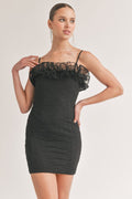 DD 1352 - Textured Tulle Mini Dress