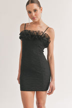 DD 1352 - Textured Tulle Mini Dress