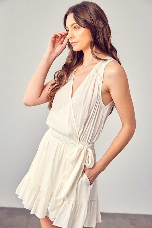 CD 3720 - Sleeveless Wrap Dress