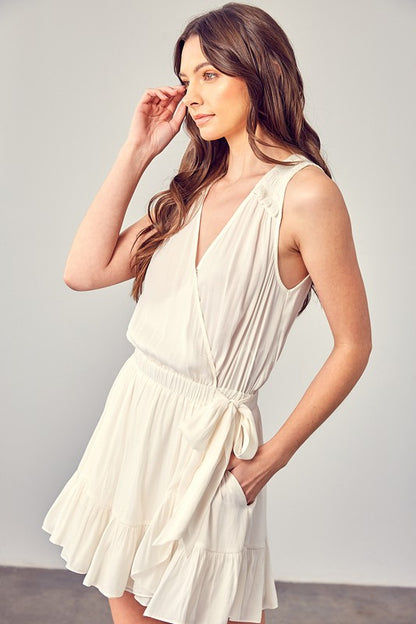 CD 3720 - Sleeveless Wrap Dress
