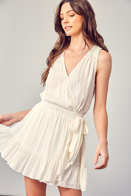 CD 3720 - Sleeveless Wrap Dress