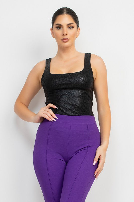 BS 009 - Glittered Sleeveless Bodysuit