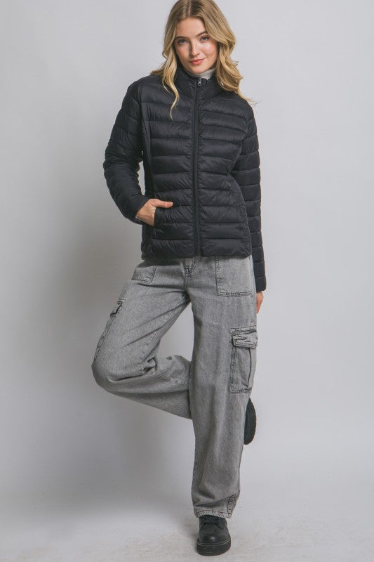 JCT 014 - Lightweight Padded Zip Up Jacket