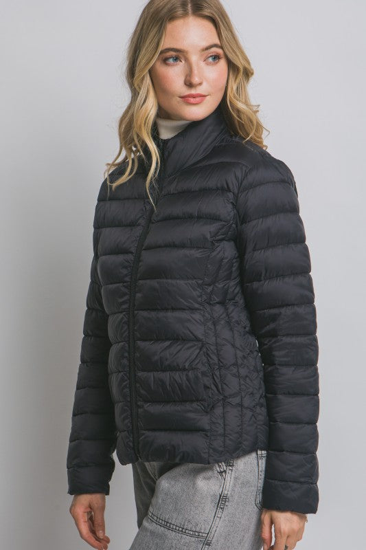 JCT 014 - Lightweight Padded Zip Up Jacket