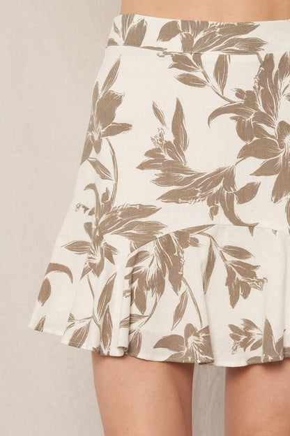 SKT 1050 - Ruffle Mini Skirt