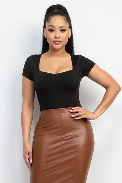 CT 2765 - Double Layer Square Neck Top