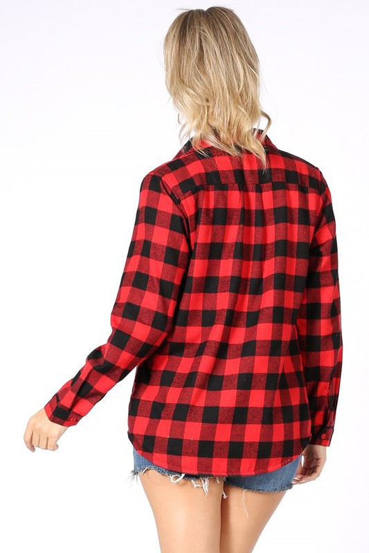 JCT 020 - Checkered Fur Lined Shacket