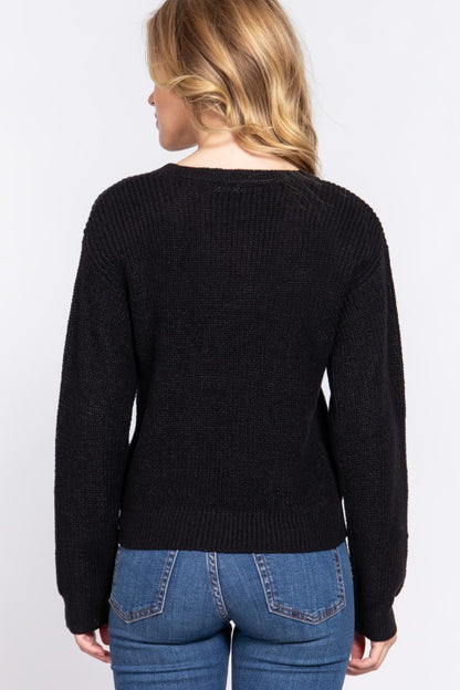 SWT 007 - Long Sleeve V-Neck Sweater