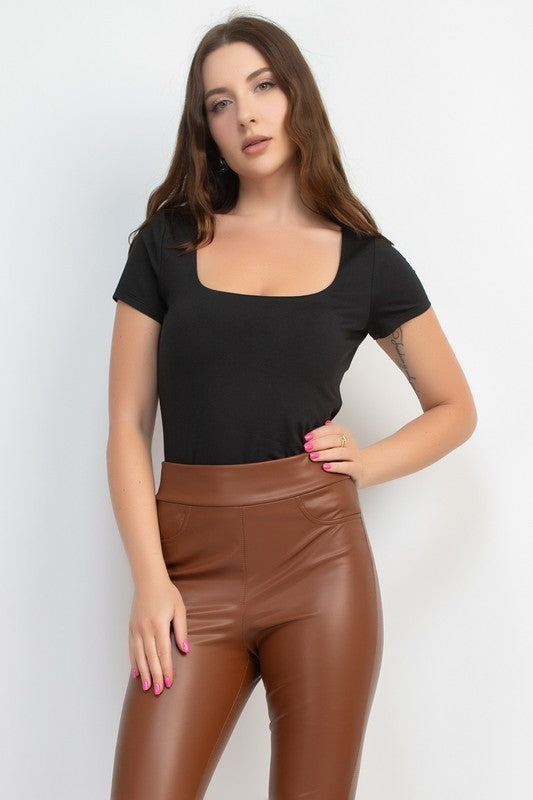 CT 2773 - Square Neck Double Layer Top