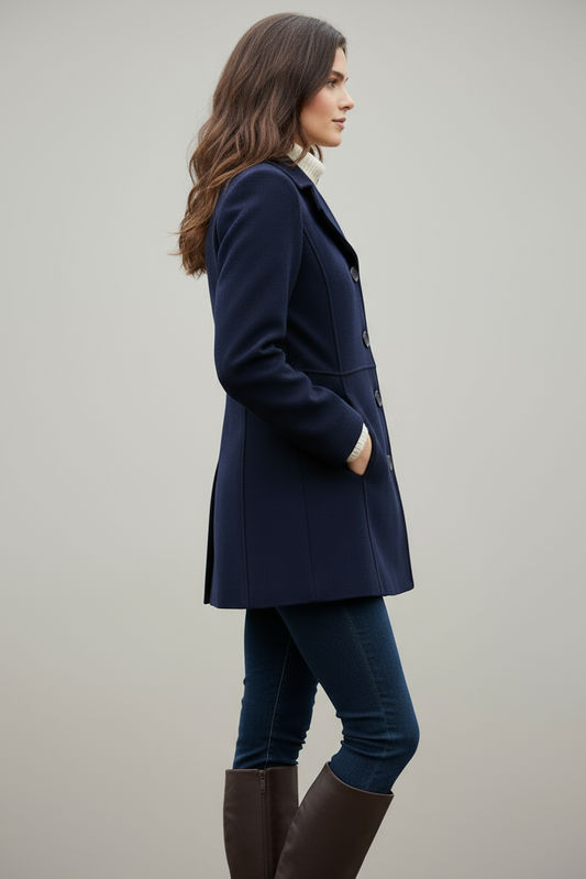 JCT 021 - Singe Breasted Peacoat