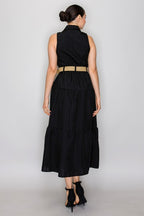 LD 632 - Belted A-Line Dress