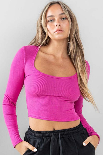 CT 2717 - Long Sleeve Ribbed Top