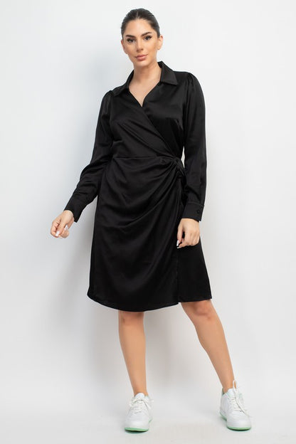 CD 3706 - Wrapped Shirt Dress