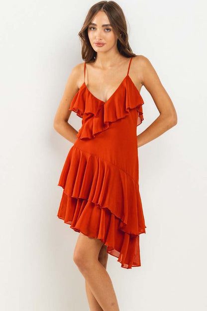 CD 3654 - Ruffle Layered Dress