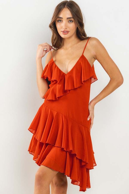 CD 3654 - Ruffle Layered Dress