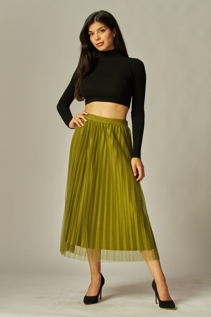 SKT 955 - Double Layered Tulle Skirt