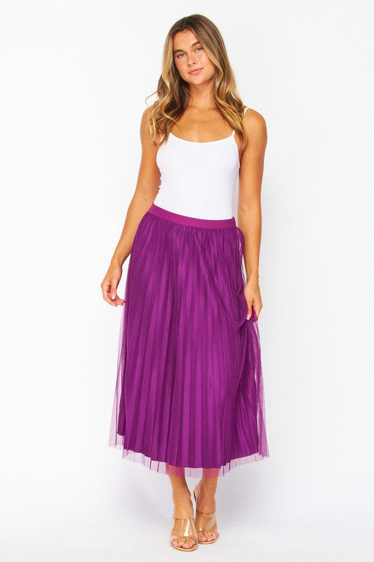 SKT 955 - Double Layered Tulle Skirt