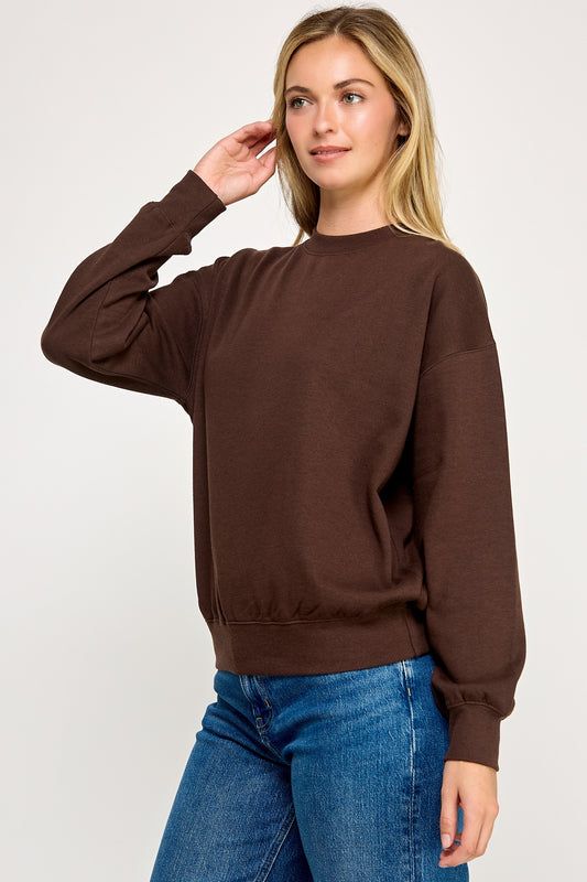 SWT 041 - Relaxed Fleece Crew Neck Sweatshirt