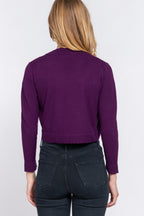 SWT 048 - Scallop Hem Bolero Cardigan