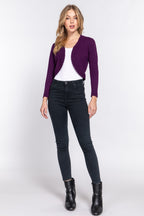 SWT 048 - Scallop Hem Bolero Cardigan